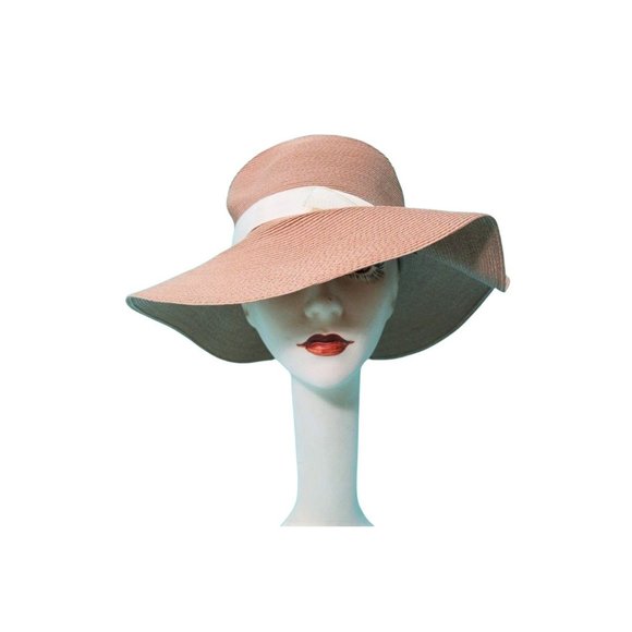 Vintage 1970s Sun Hat Tan Floppy Beach Doree of New York | 22 - Picture 3 of 10